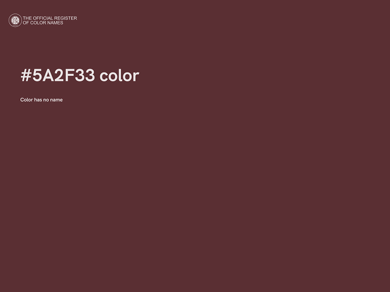 #5A2F33 color image