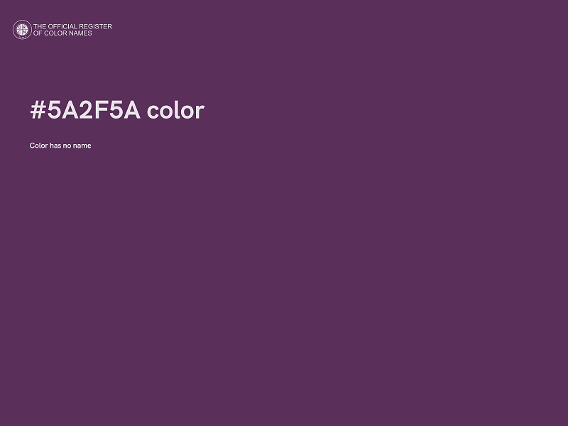 #5A2F5A color image