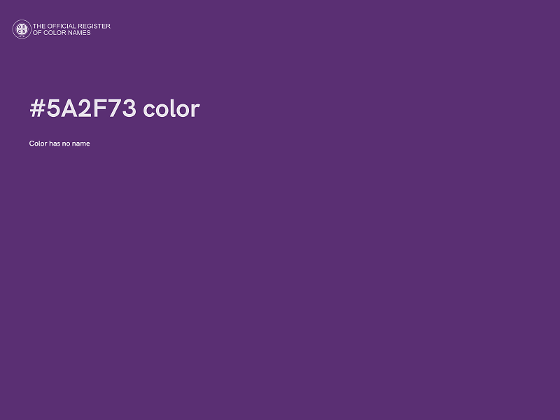 #5A2F73 color image