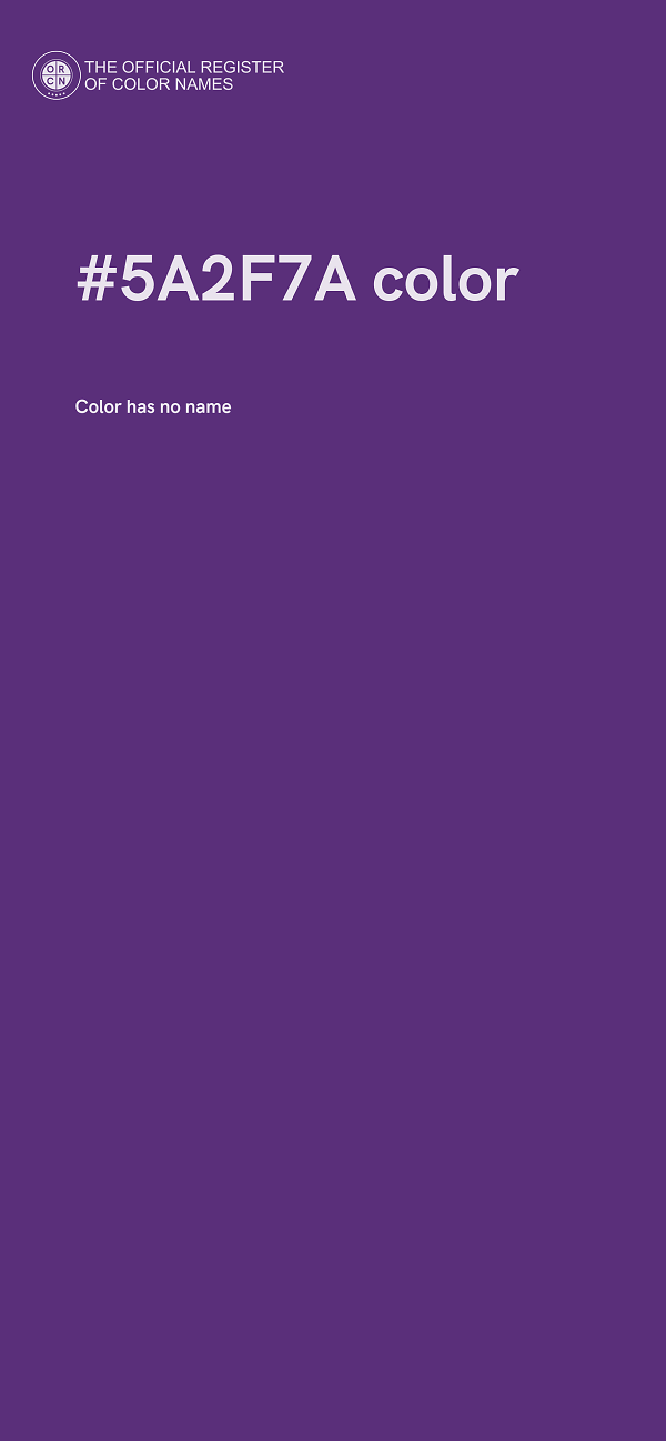 #5A2F7A color image