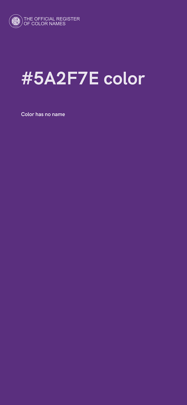 #5A2F7E color image