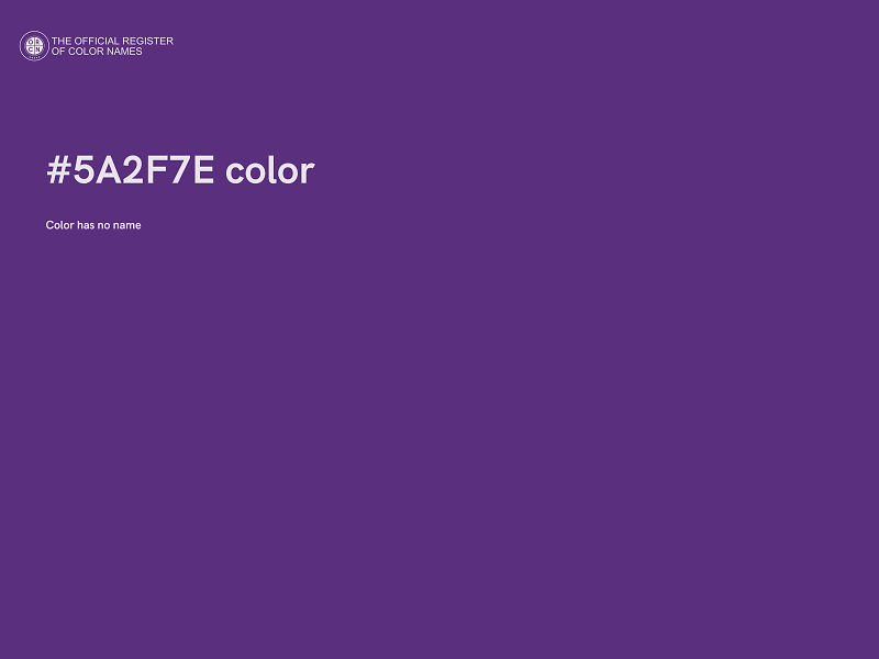#5A2F7E color image