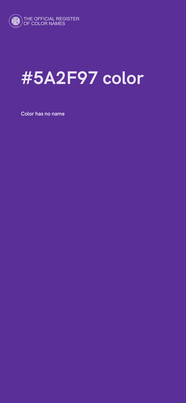 #5A2F97 color image