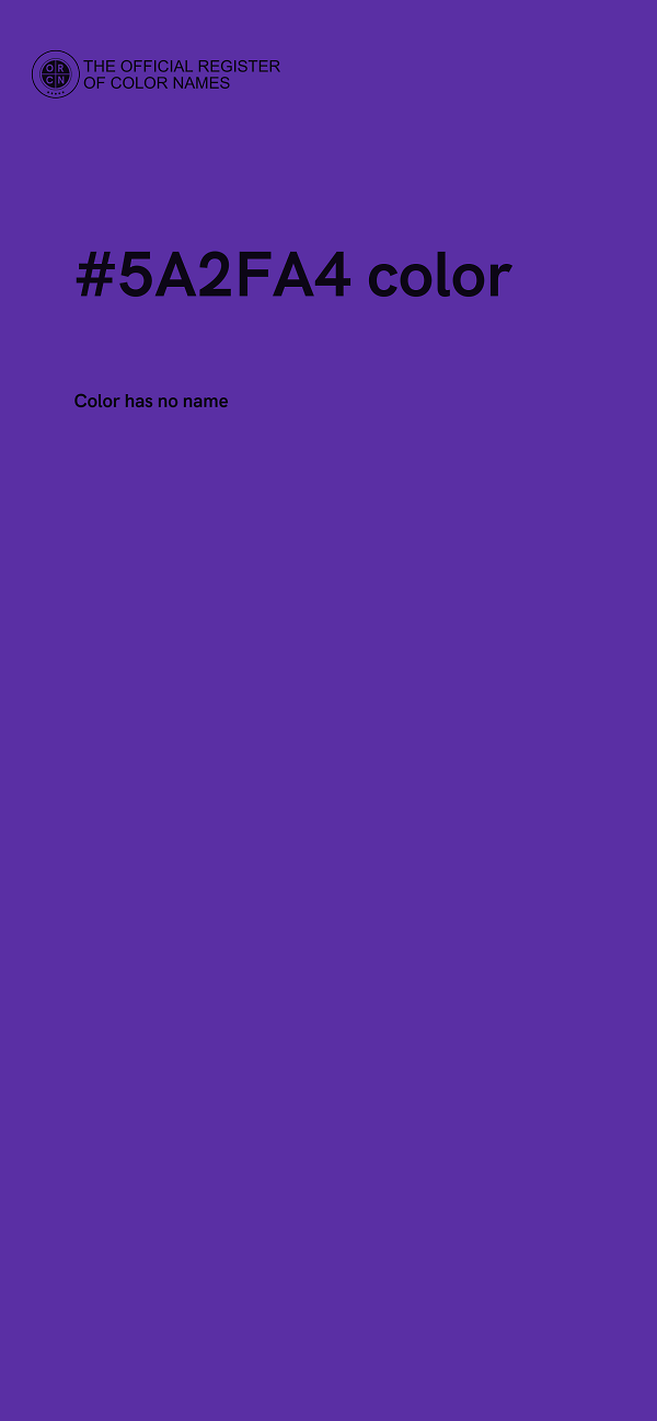 #5A2FA4 color image