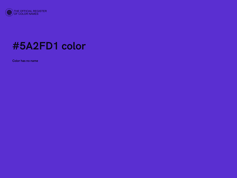 #5A2FD1 color image