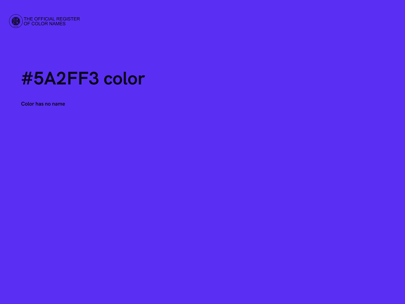 #5A2FF3 color image