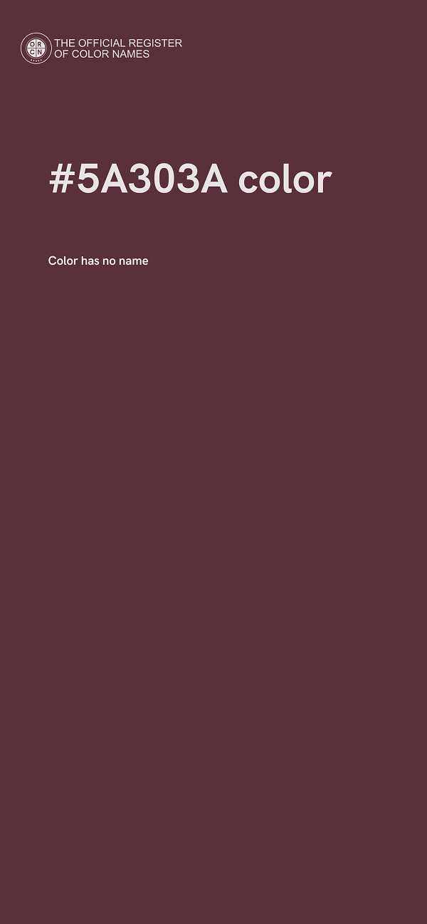 #5A303A color image
