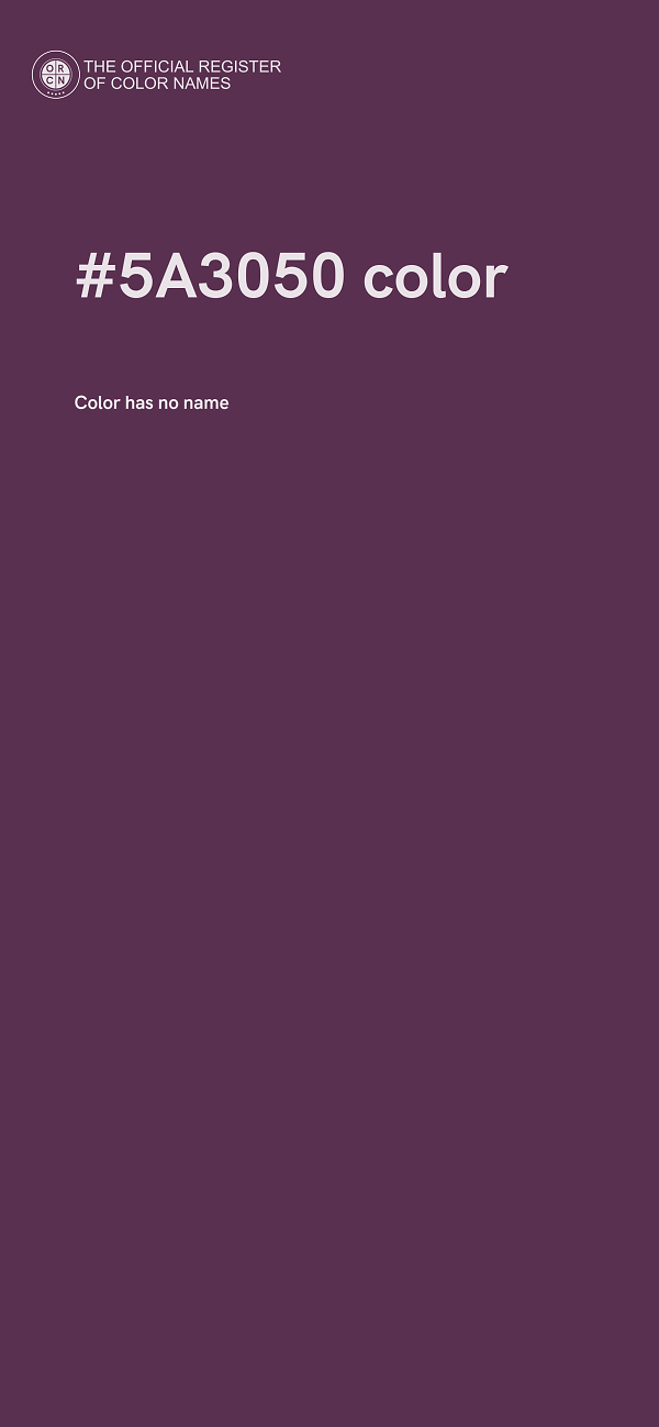 #5A3050 color image