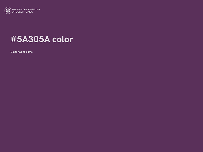 #5A305A color image