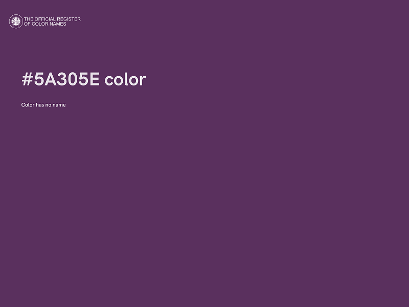 #5A305E color image