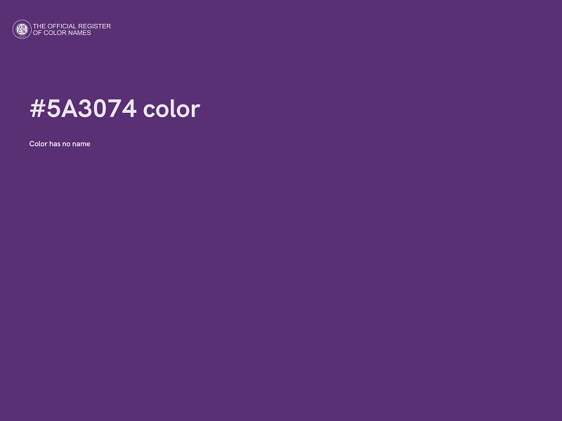 #5A3074 color image
