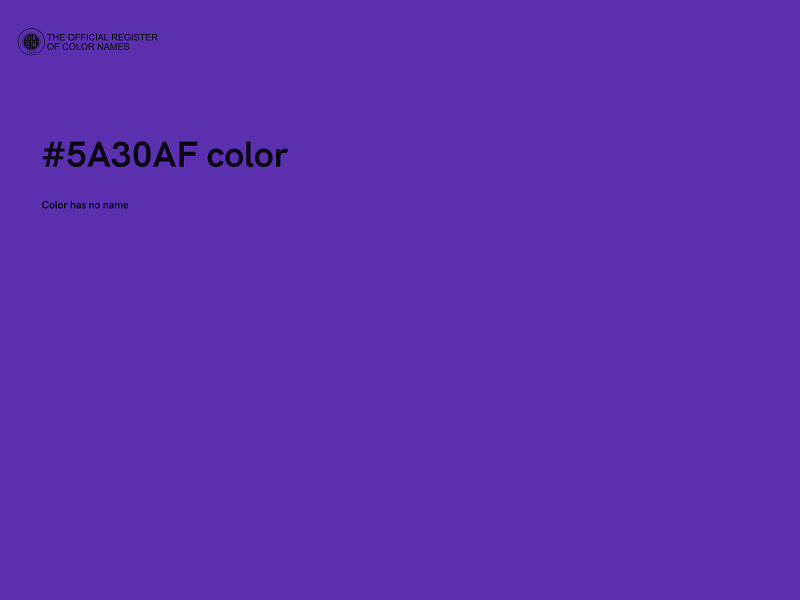 #5A30AF color image