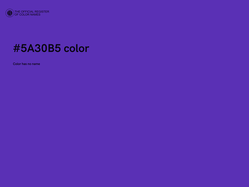 #5A30B5 color image