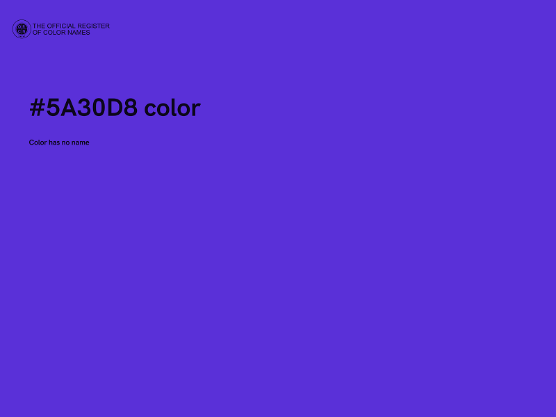 #5A30D8 color image