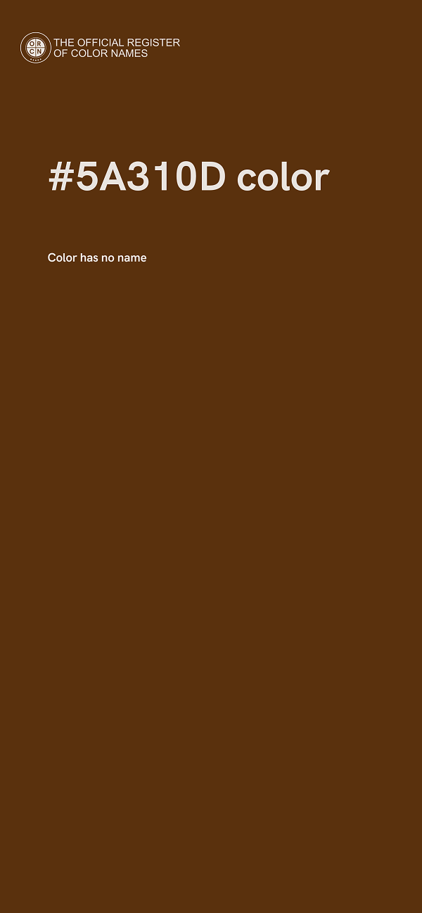 #5A310D color image