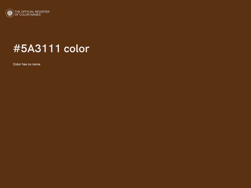 #5A3111 color image