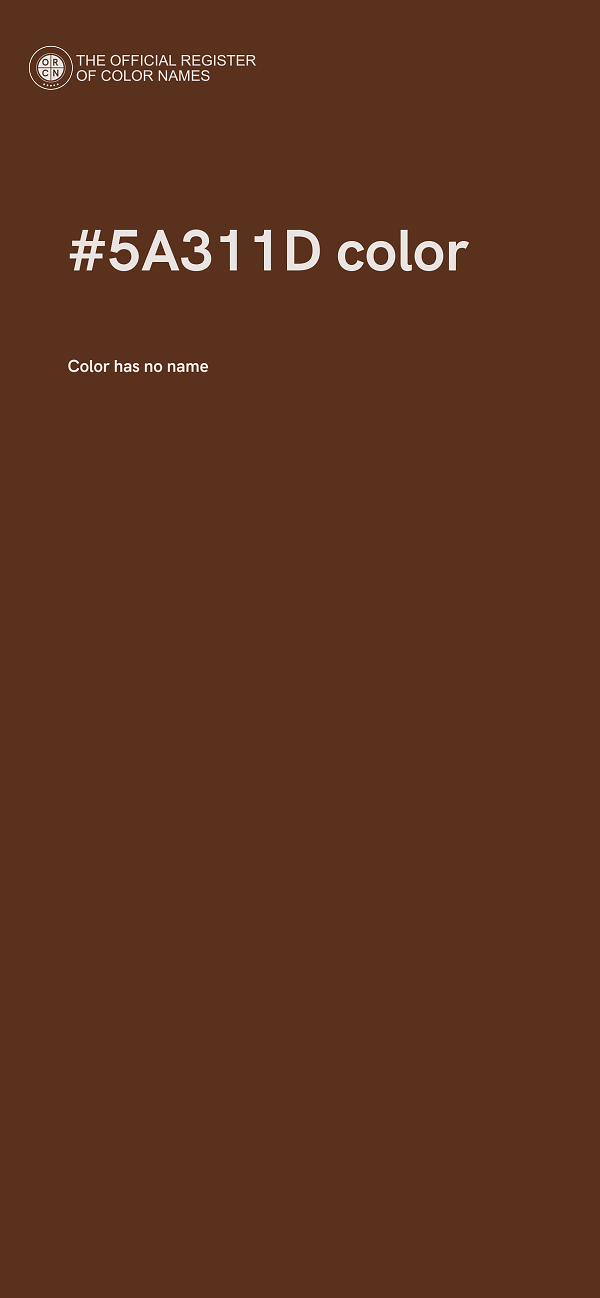 #5A311D color image