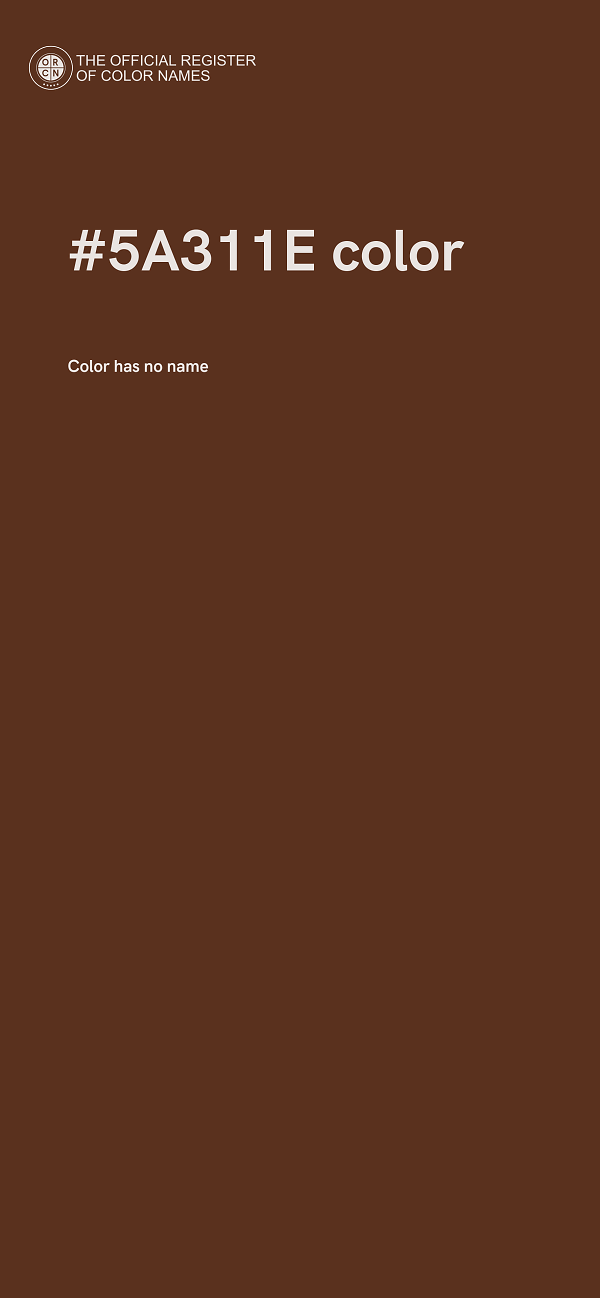 #5A311E color image