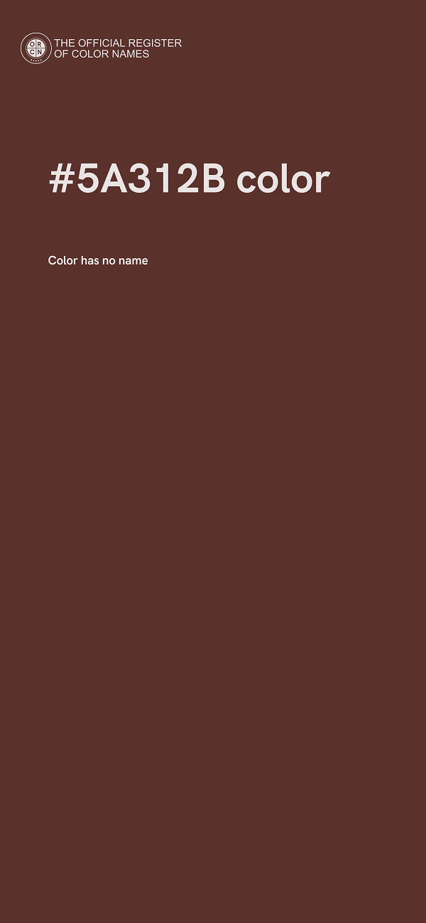 #5A312B color image