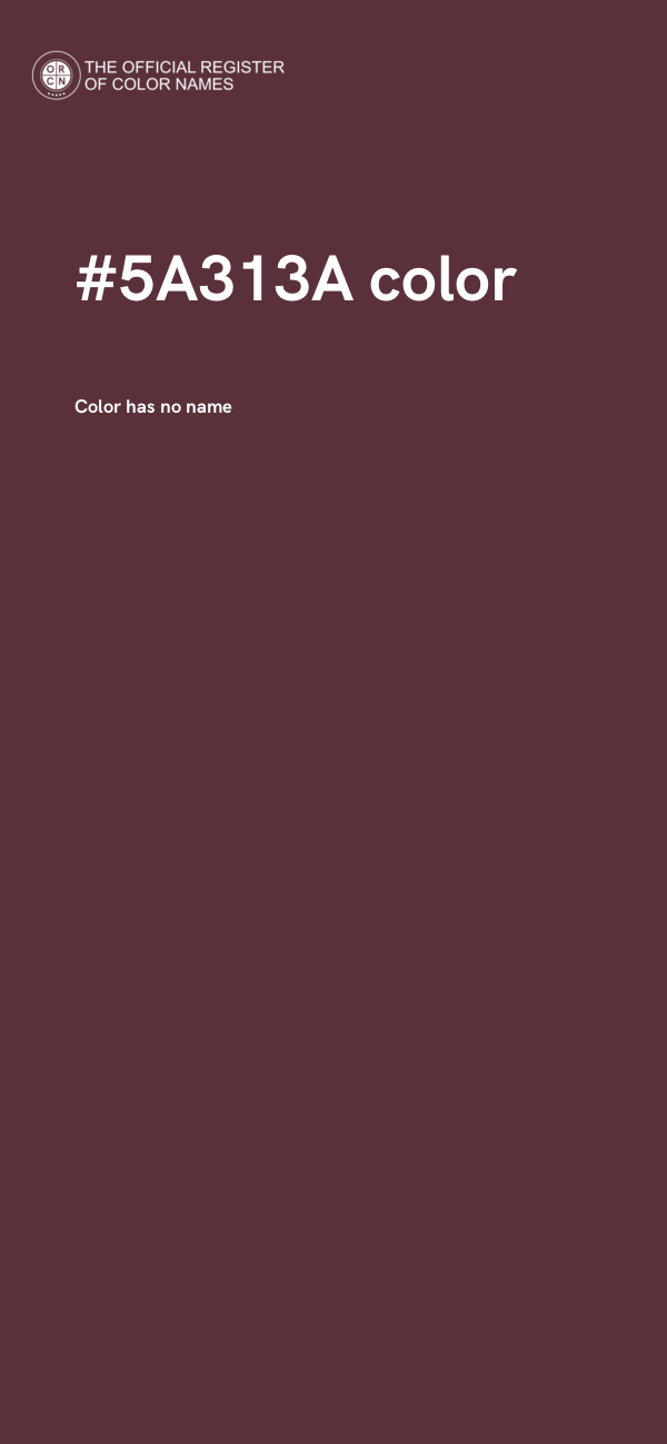 #5A313A color image