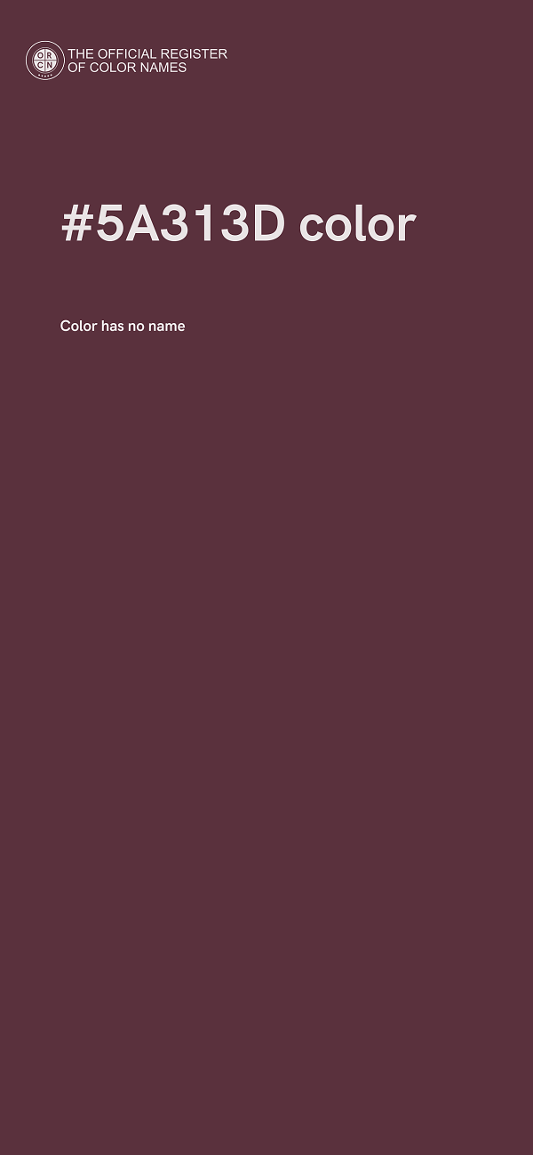 #5A313D color image