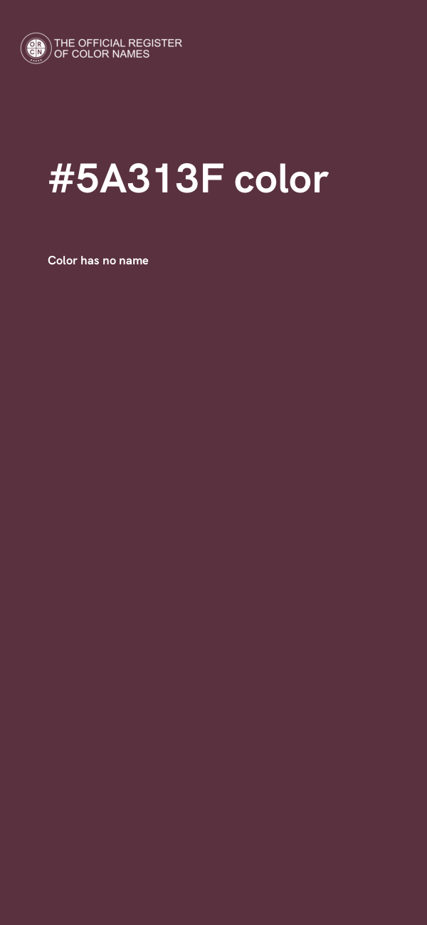 #5A313F color image
