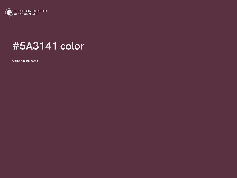 #5A3141 color image
