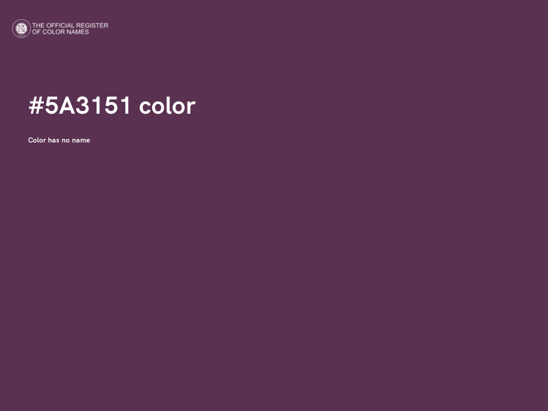 #5A3151 color image