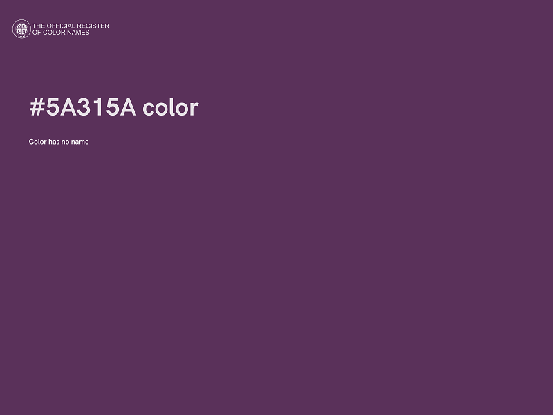 #5A315A color image