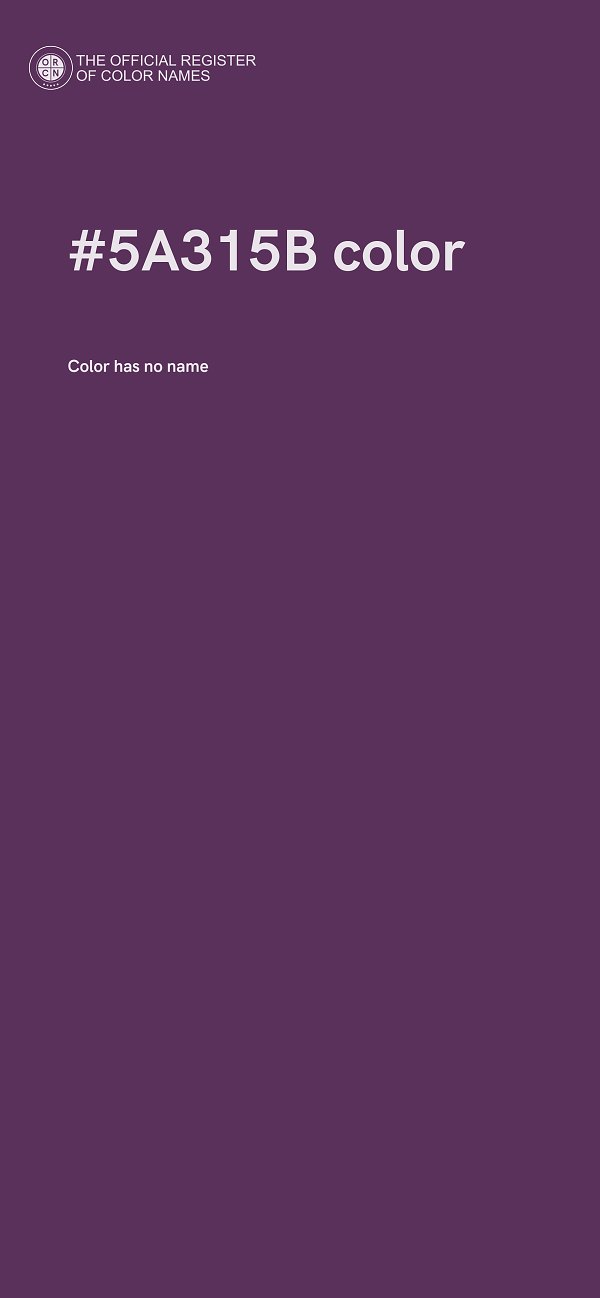 #5A315B color image
