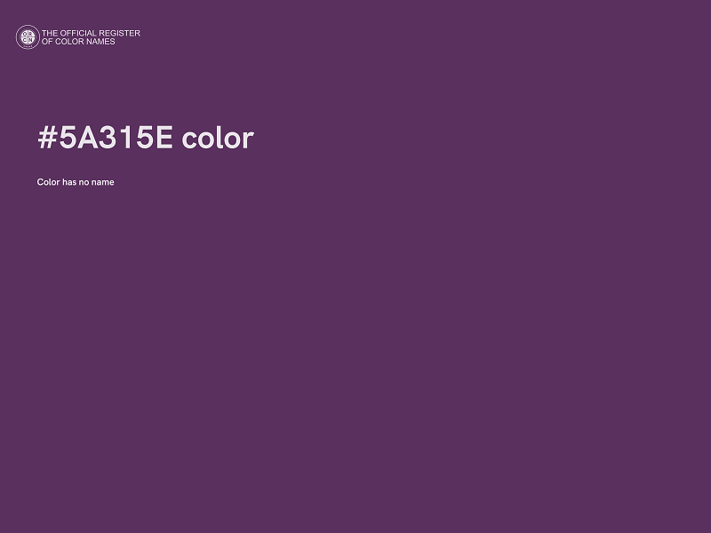 #5A315E color image