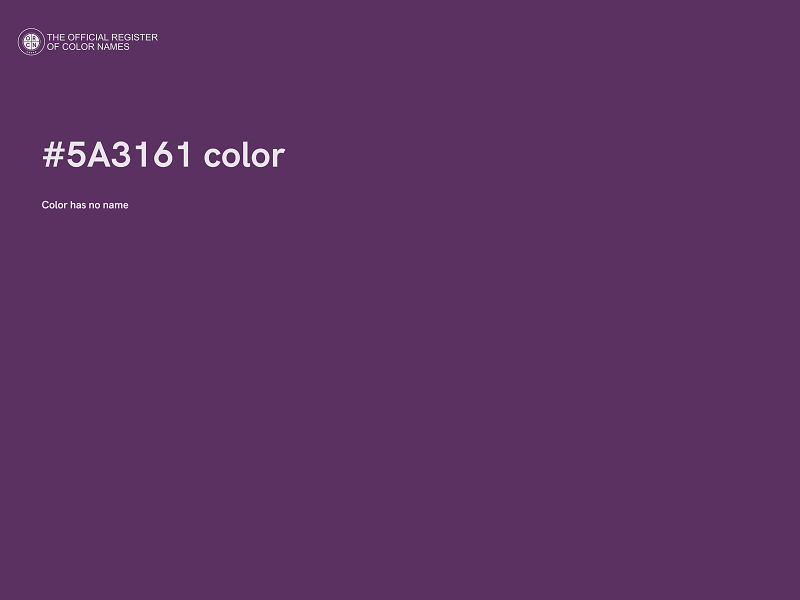 #5A3161 color image
