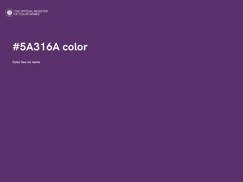 #5A316A color image