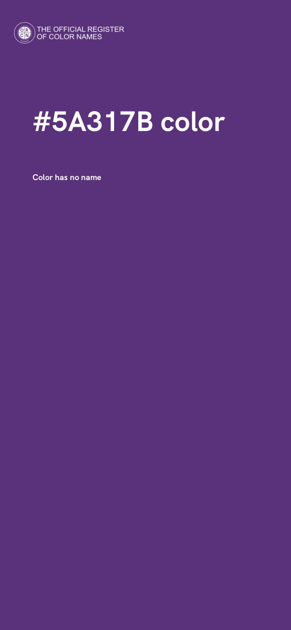 #5A317B color image