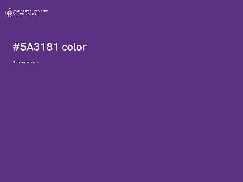 #5A3181 color image
