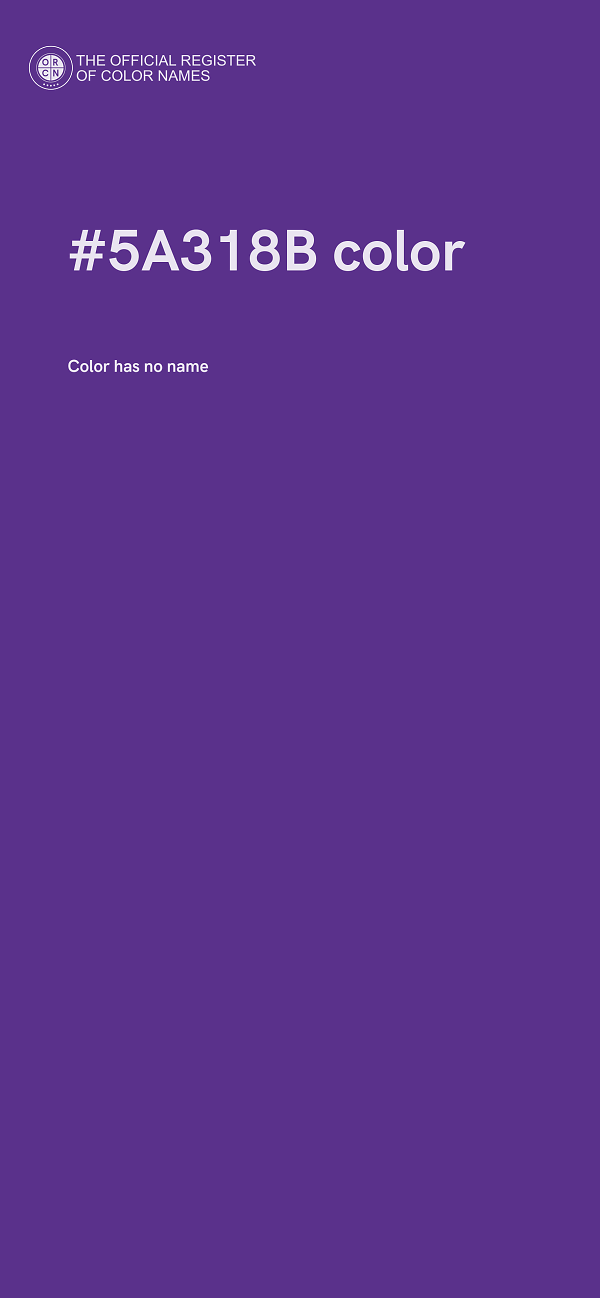 #5A318B color image