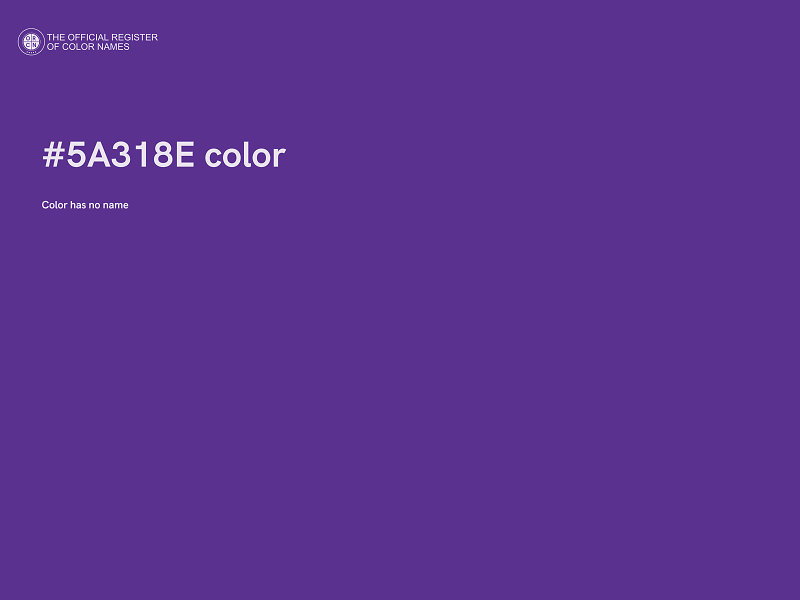 #5A318E color image