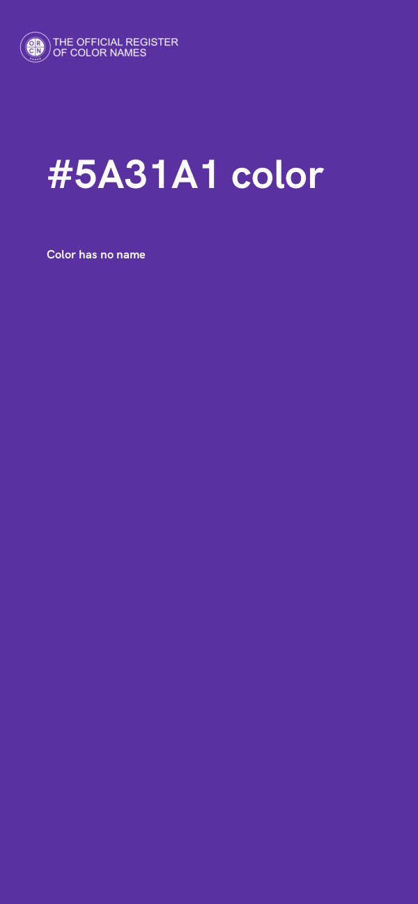 #5A31A1 color image