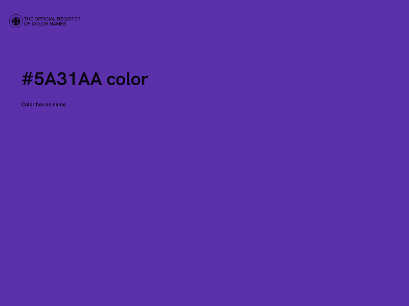 #5A31AA color image