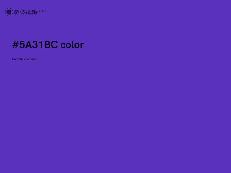 #5A31BC color image