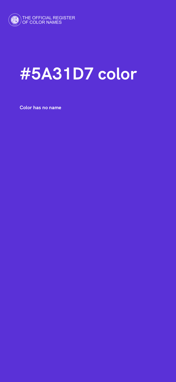 #5A31D7 color image
