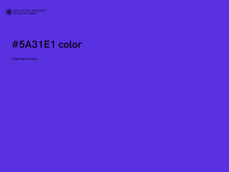 #5A31E1 color image