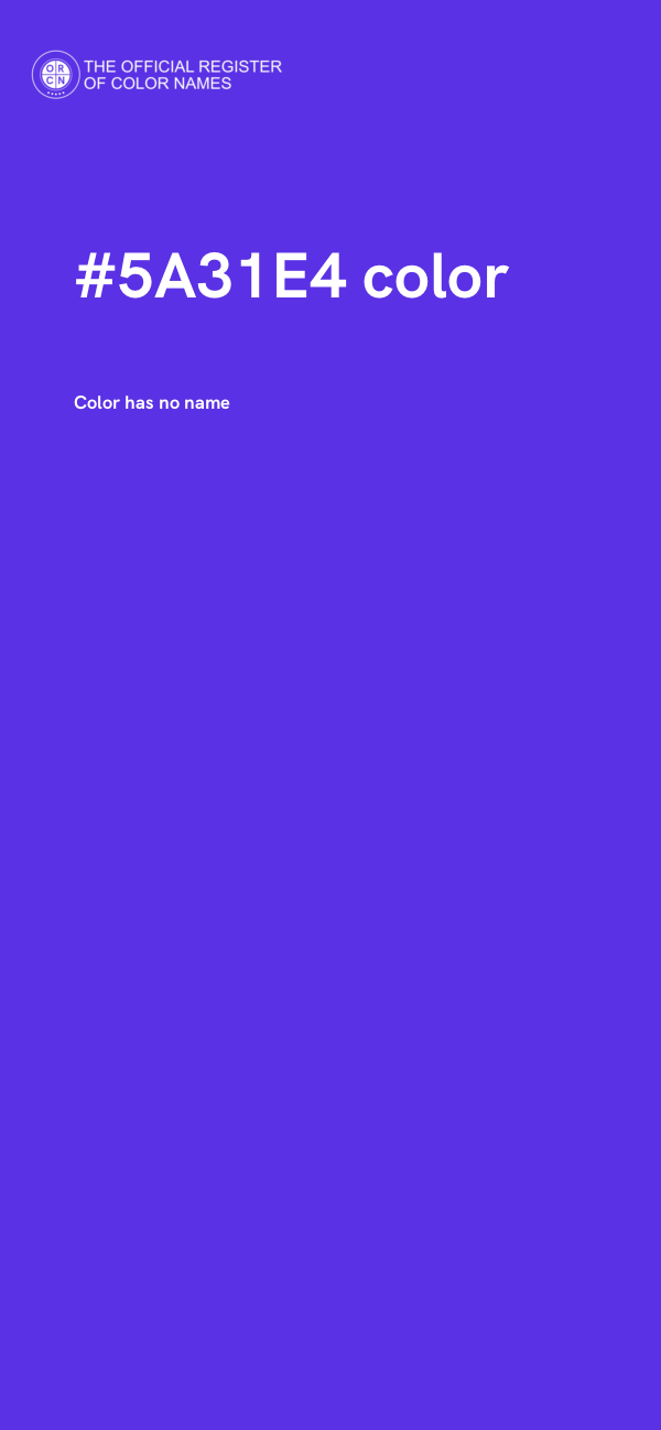 #5A31E4 color image