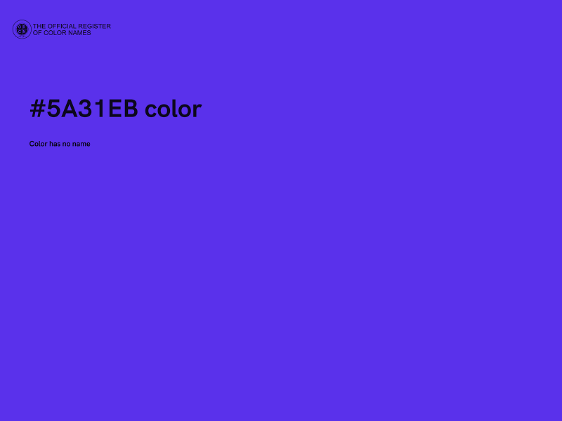 #5A31EB color image