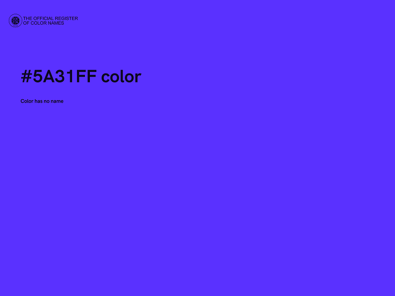 #5A31FF color image