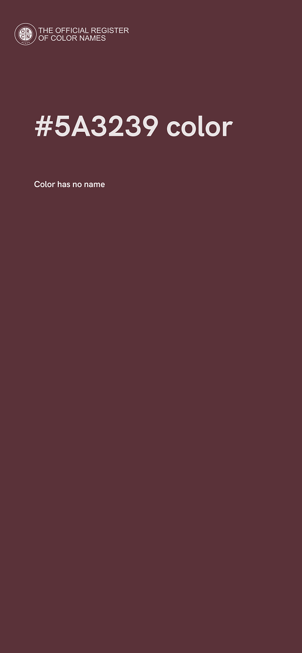 #5A3239 color image