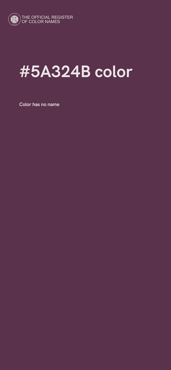#5A324B color image