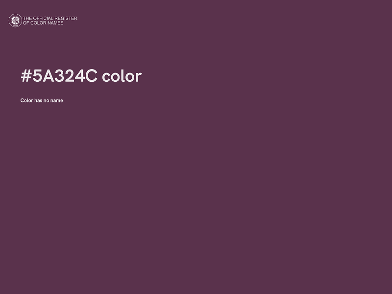 #5A324C color image