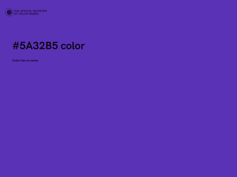 #5A32B5 color image