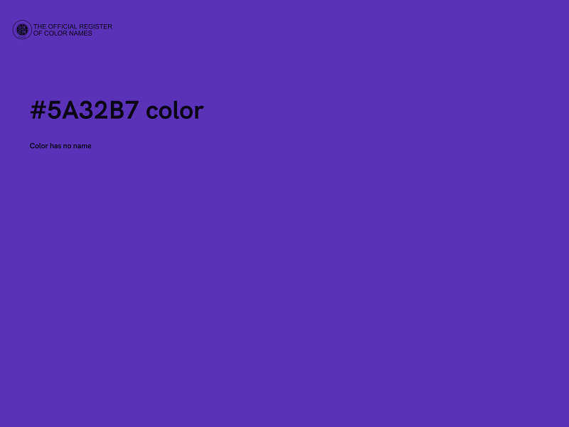 #5A32B7 color image